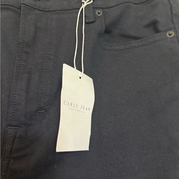 Carly Jean Los Angeles Women’s Kate Slim Distressed Black Jean Feminine Size 11 - Picture 4 of 7